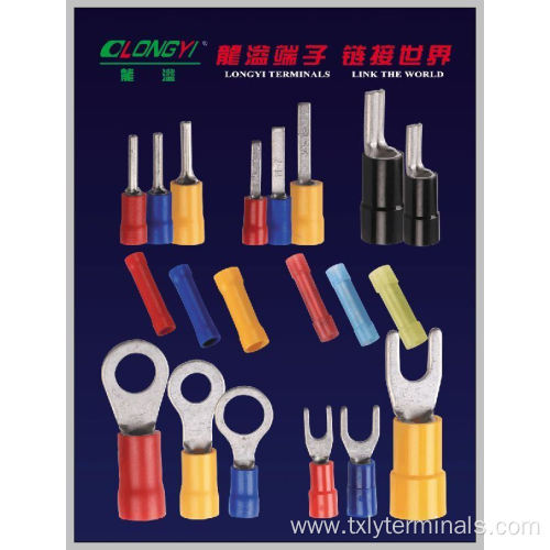 Vf8-6y Tin Plated Copper Insulated Spade Terminals